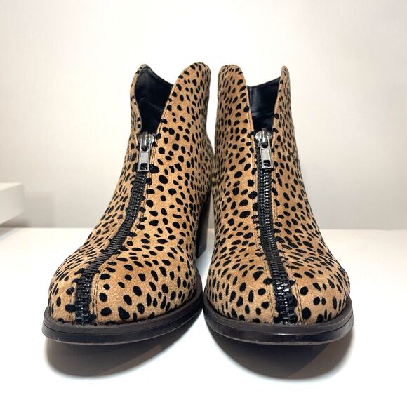 Pierre Dumas Bootie Animal Print Zipper Alicante Womens 9 Ankle Boots - Picture 3 of 11